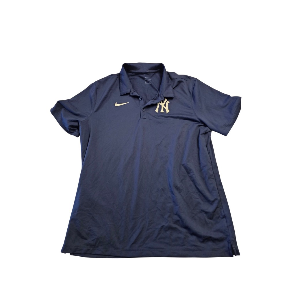 Nike Dri-FIT Mens Polo Shirt XL Navy Blue Short Sleeve Athletic Golf Top
